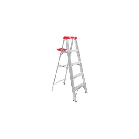 Escalera de tijera tipo ll 4 peldaños y bandeja