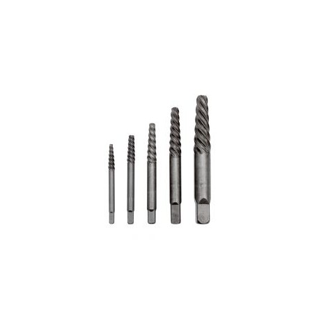 Extractores de tornillos Juego con 5 piezas