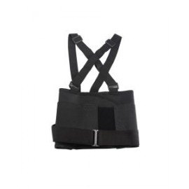 Faja negra ajustable con tirantes, talla G