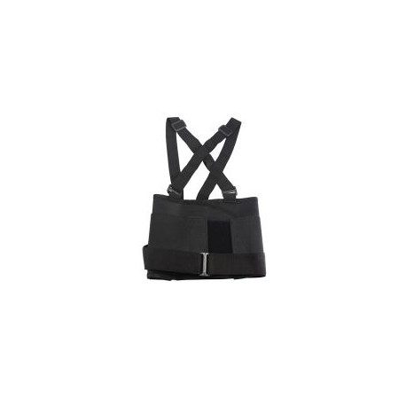 Faja negra ajustable con tirantes, talla G
