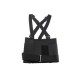 Faja negra ajustable con tirantes, talla G