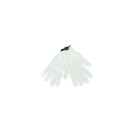Guantes blancos de algodón y poliéster, unitalla