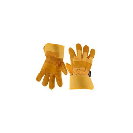 Guantes de carnaza y loneta, unitalla