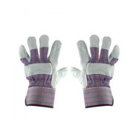 Guantes de carnaza y loneta, unitalla