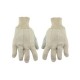 Guantes grises de carnaza y loneta, unitalla