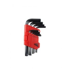 Juego de llaves allen milimétricas, pavonadas 10pz