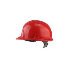Casco rojo de seguridad industrial