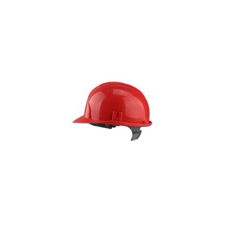 Casco rojo de seguridad industrial