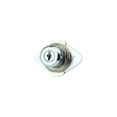 Cerradura para mueble acción vertical cromado